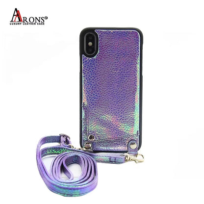 Genuine Leather Crossbody Wallet Phone Case for Customizable Device Models image 7