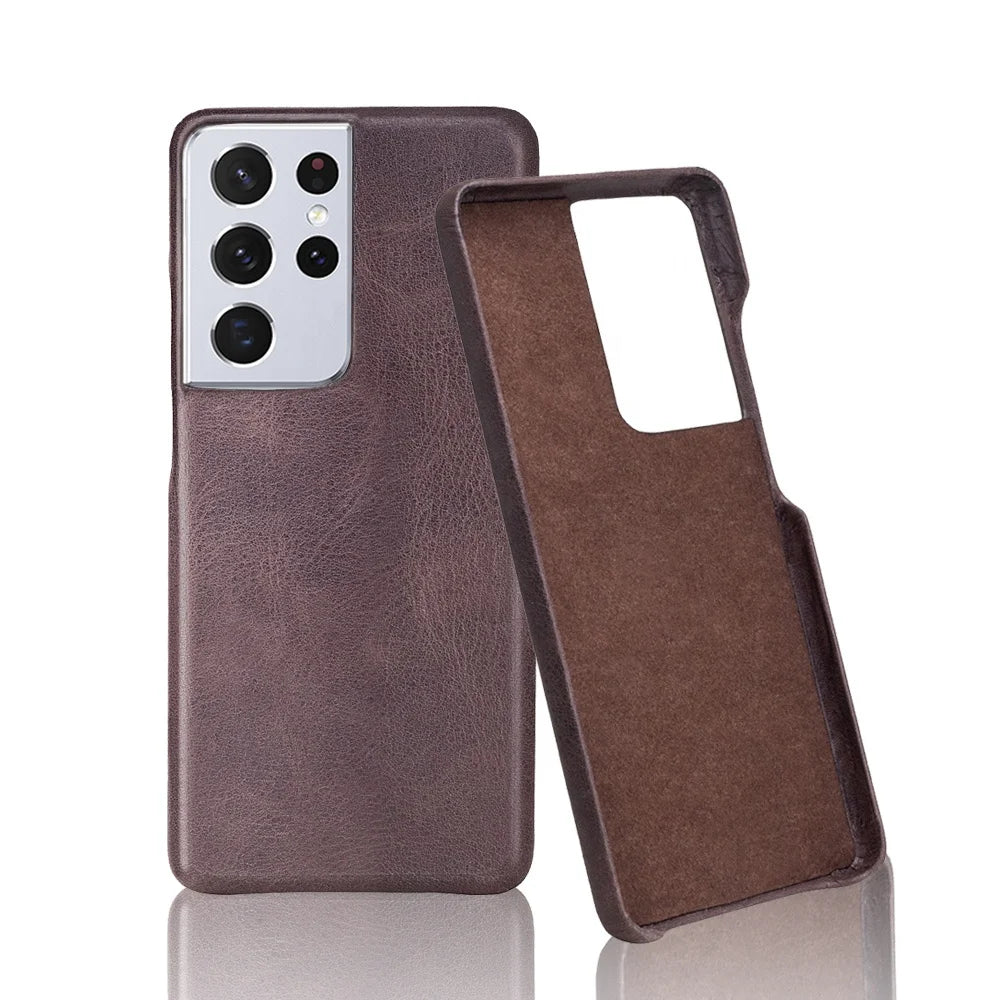 Genuine Leather Phone Case for Customizable Device Models image 1