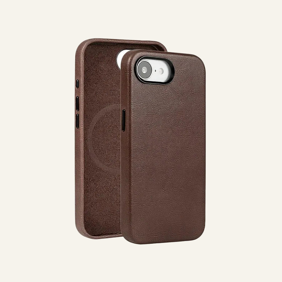 Natural Leather Magnetic Screen Protector Phone Case for Samsung Galaxy Z Fold Series - image 1