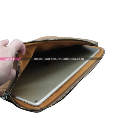 Genuine Leather Carry Bag Laptop / Tablet Sleeve for MacBook & iPad Pro - image 4