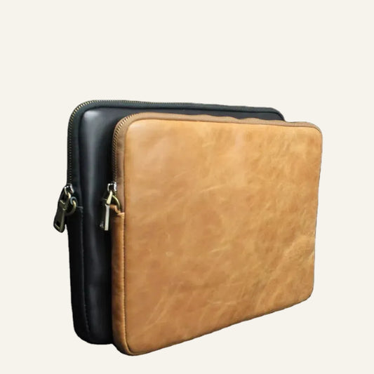 Genuine Leather Laptop / Tablet Sleeve for MacBook & iPad Pro Style 02 - image 1