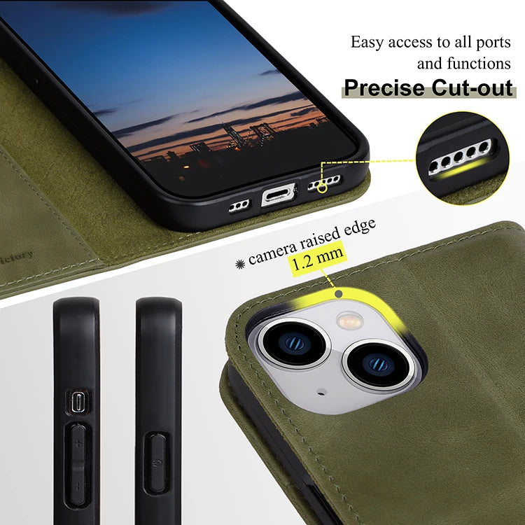 Genuine Leather Phone Case for iPhone 15 Series image 5