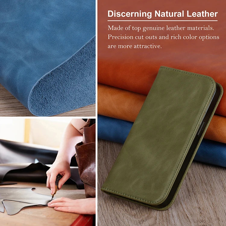 Genuine Leather Phone Case for iPhone 15 Series image 4