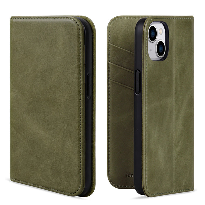 Genuine Leather Shockproof Phone Case for iPhone 15 Series - image 1