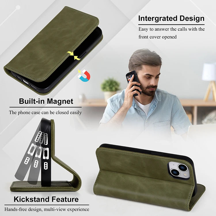 Genuine Leather Phone Case for iPhone 15 Series image 6