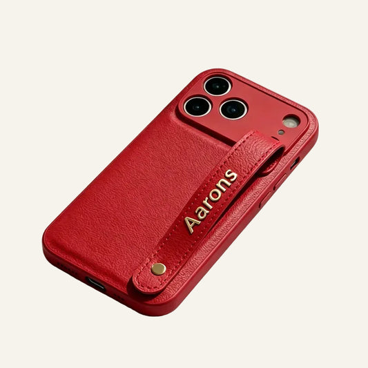 Genuine Leather Crossbody Slim Phone Case for iPhone 17 Series - image 1