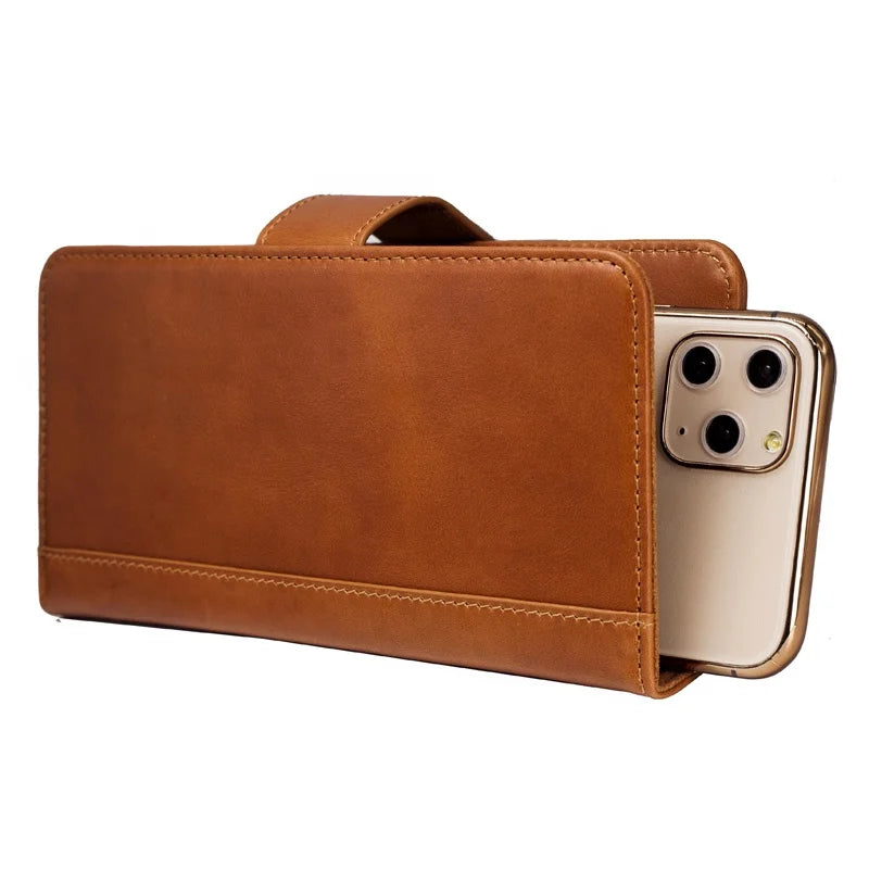 Genuine Leather Card Slots Wallet Phone Case for Custom Phone Models Style 02 - image 3
