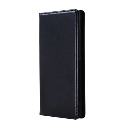 Genuine Leather Folio Wallet Phone Case for Customizable Device Models image 2