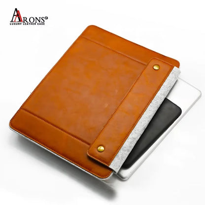 Genuine Leather Wool Felt Shockproof Tablet / iPad Case for iPad Air - image 6