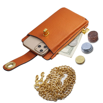 Genuine Leather Crossbody Wallet Phone Case for Customizable Device Models image 2