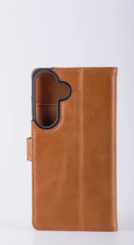Genuine Leather Foldable Wallet Phone Case for Samsung Galaxy S26 Series - image 6