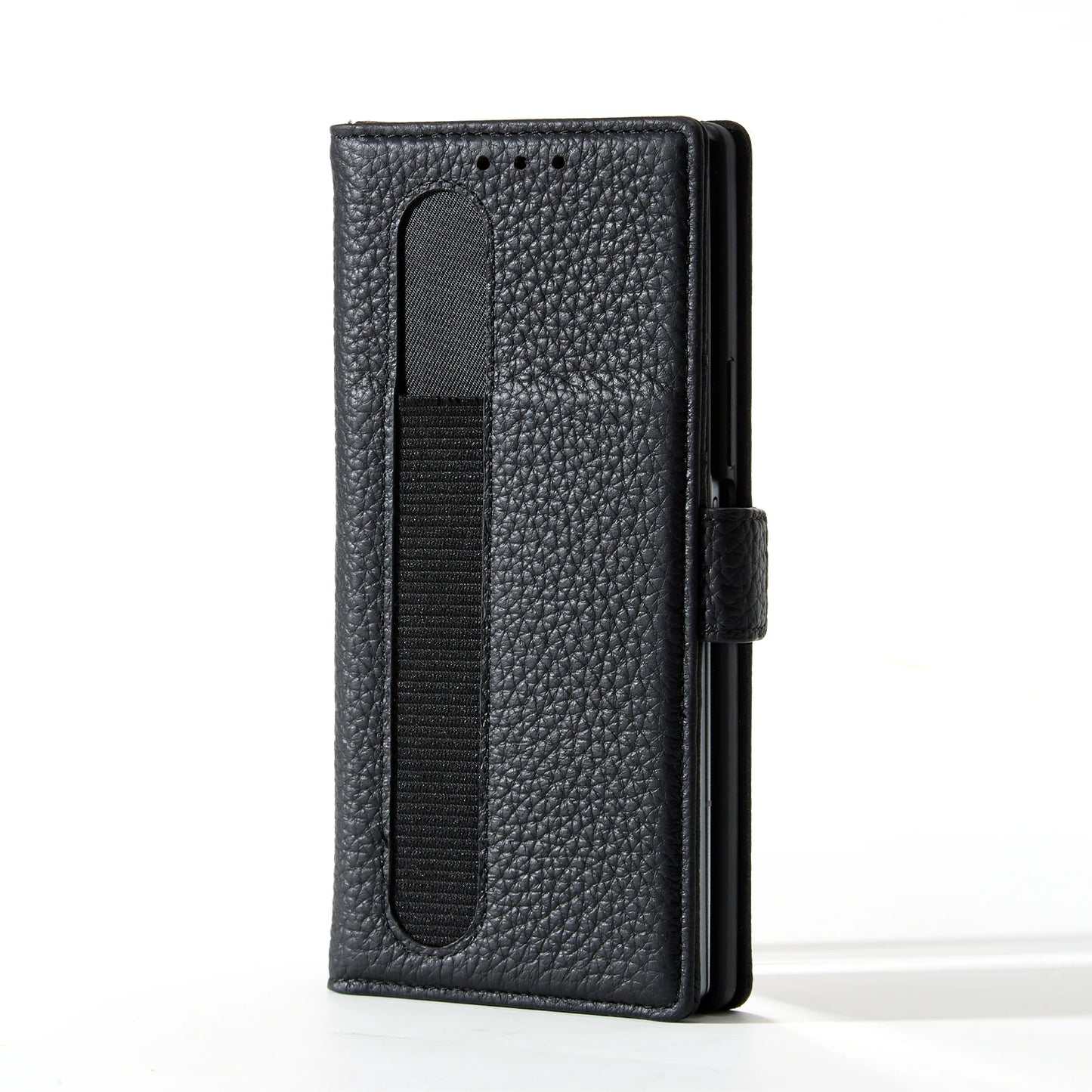 Genuine Leather Folio Wallet Phone Case for Samsung Galaxy Z Fold Series image 4