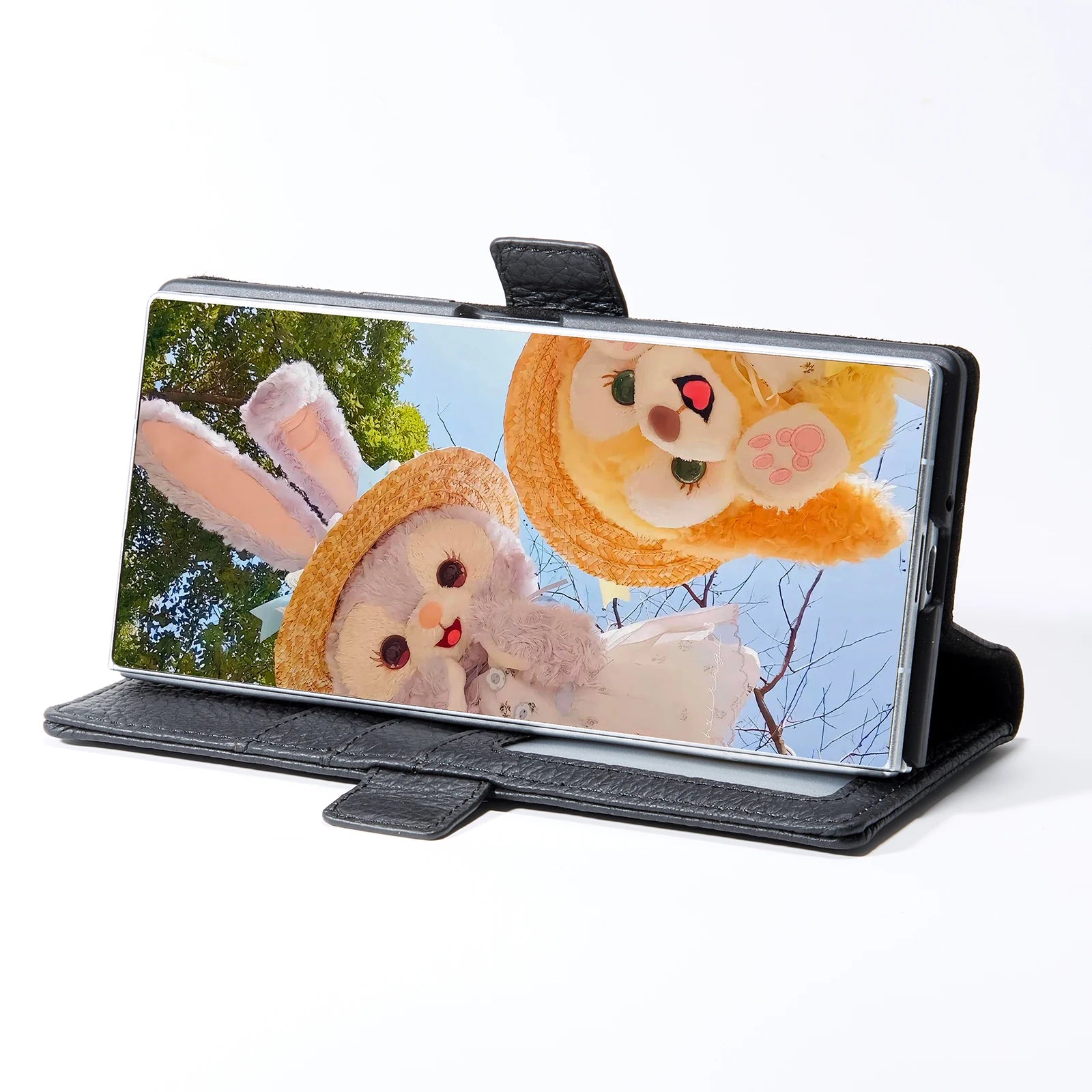 Genuine Leather Folio Wallet Phone Case for Samsung Galaxy Z Fold Series image 6