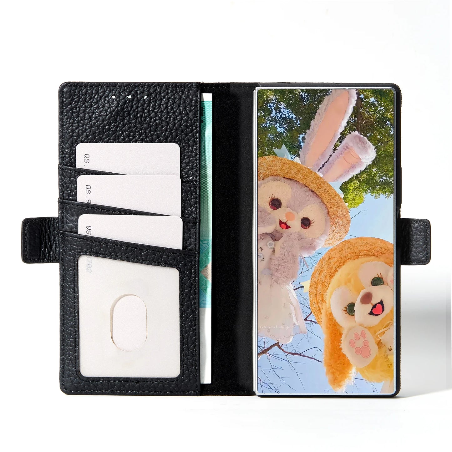 Genuine Leather Folio Wallet Phone Case for Samsung Galaxy Z Fold Series image 5