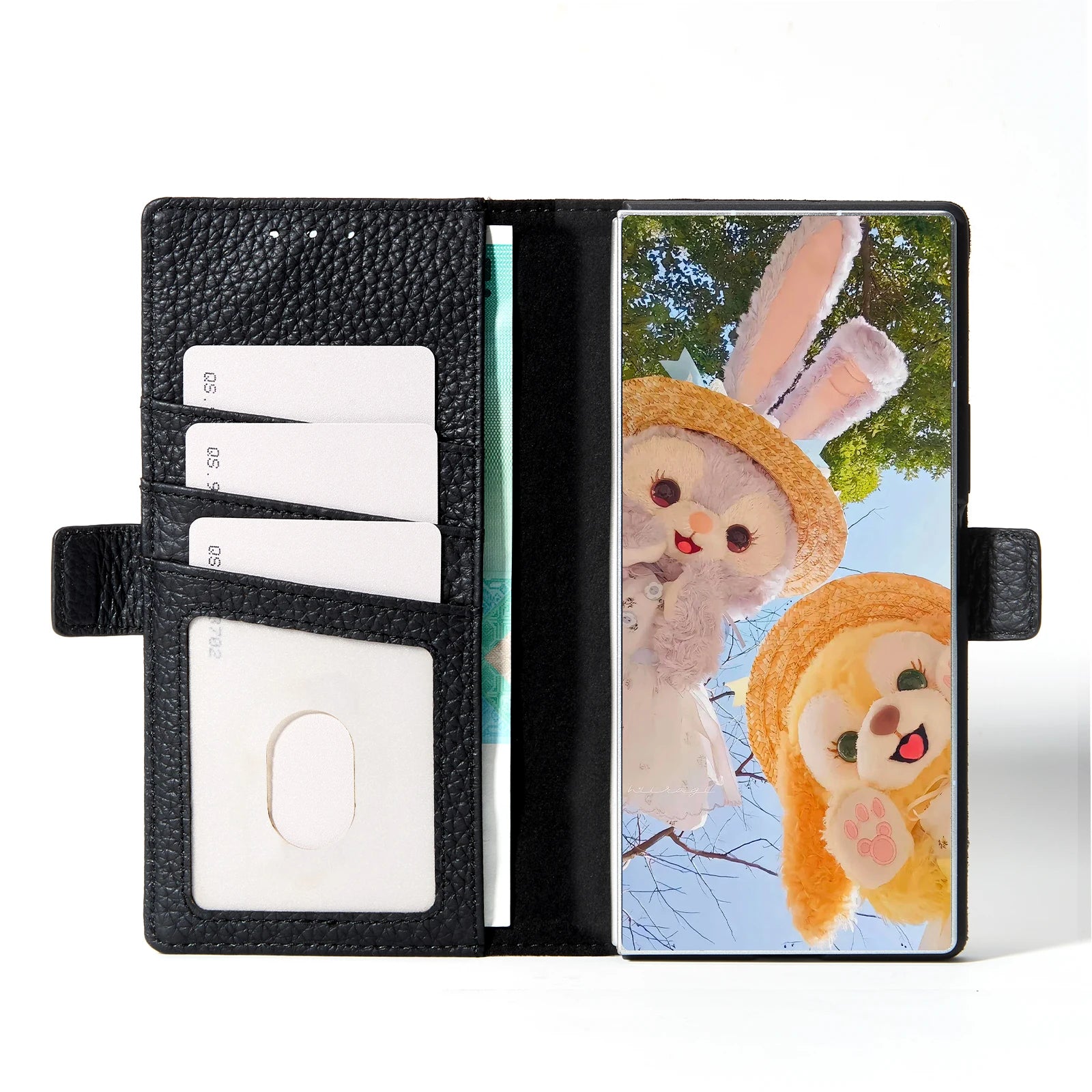 Genuine Leather Folio Wallet Phone Case for Samsung Galaxy Z Fold Series image 5