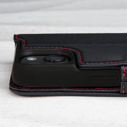 Aaronscase Genuine Leather iPhone 14 Pro Max Wallet Case (Wholesale / Manufacturer)