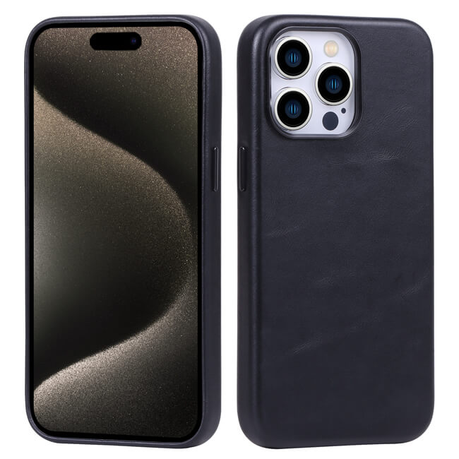 Aaronscase Genuine Leather iPhone 15 Case Manufacturer (Wholesale)