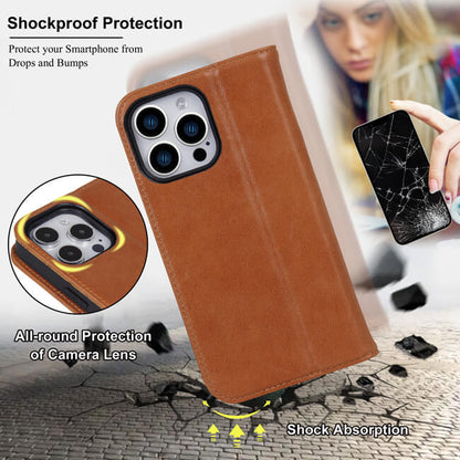 Aaronscase Genuine Leather iPhone 15 Pro Max Wallet Case (Wholesale / Manufacturer)