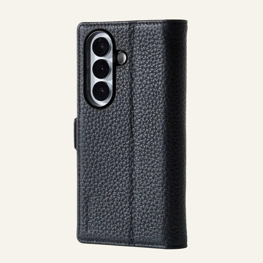 Genuine Leather Screen Protector Card Slots Wallet Phone Case for Samsung Galaxy Z Fold Series - image 1