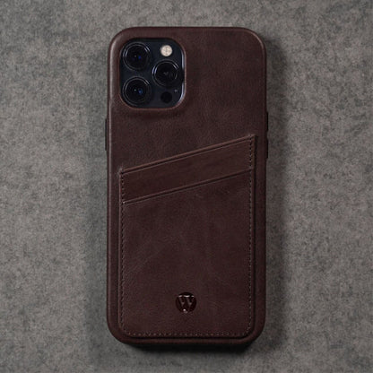 Aaronscase Handmade Genuine Leather iPhone Back Case with Card Holder (Wholesale / Manufacturer)