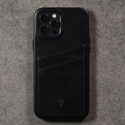 Aaronscase Handmade Genuine Leather iPhone Back Case with Card Holder (Wholesale / Manufacturer)