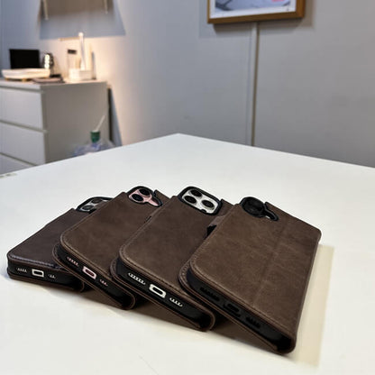 Aaronscase Genuine Leather iPhone 16 Case (Wholesale / Manufacturer)