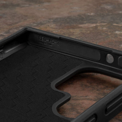 Aaronscase Genuine Black Leather Samsung Phone Case (Wholesale / Manufacturer)