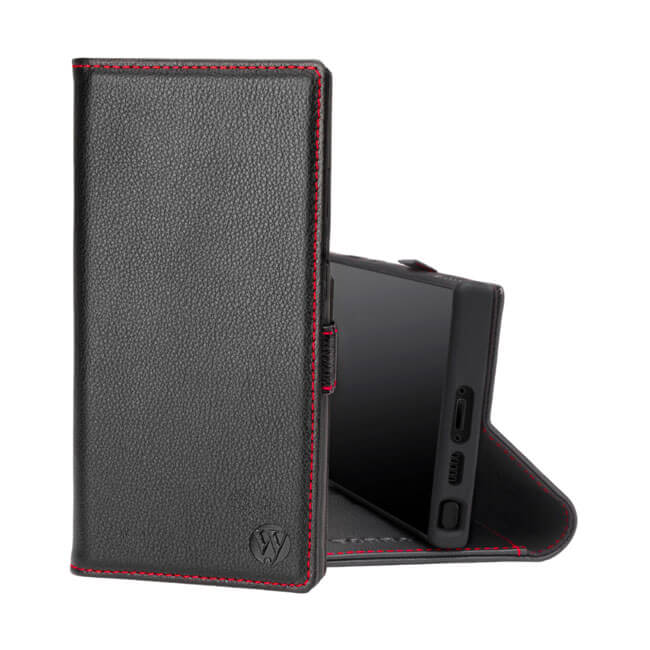 Genuine Leather Samsung S23 Flip Wallet Case (Wholesale/OEM Manufacturer)