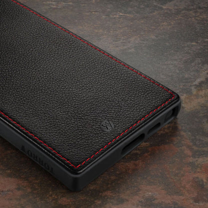 Aaronscase Genuine Leather Samsung S23 Flip Wallet Case (Wholesale / Manufacturer)