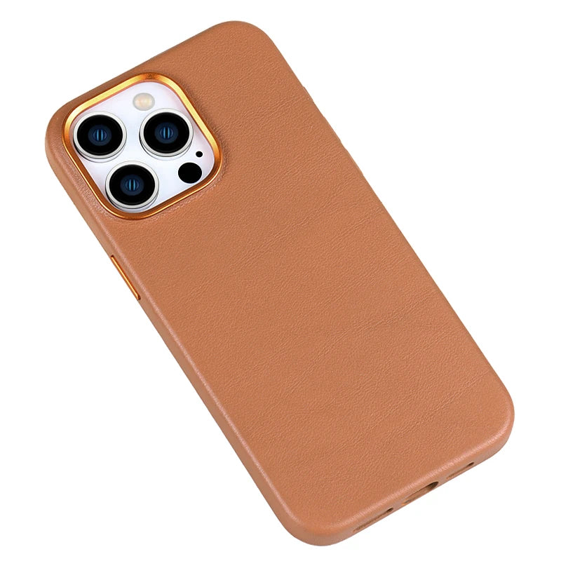 Genuine Leather Phone Case for iPhone 16 Series image 3