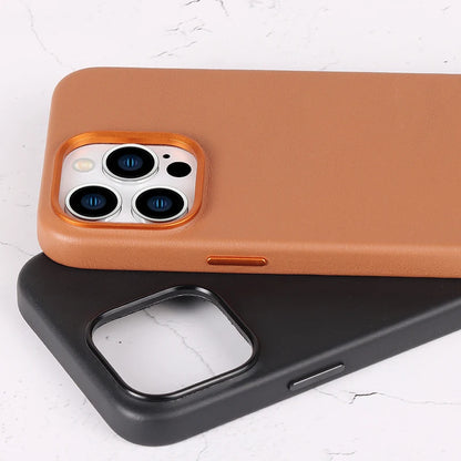Genuine Leather Phone Case for iPhone 16 Series image 5