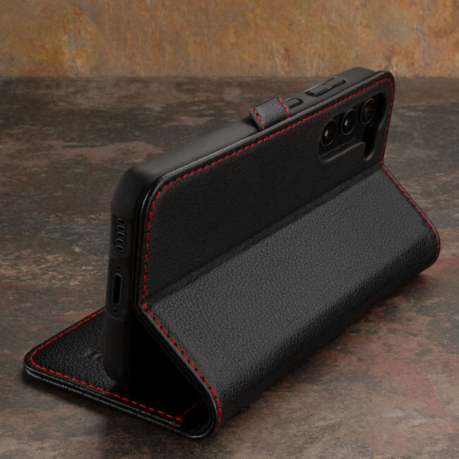 Aaronscase Leather Phone Case for Samsung (Wholesale/Manufacturer)