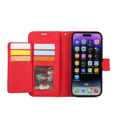 Genuine Leather Folio Wallet Phone Case for iPhone 16 Series image 3