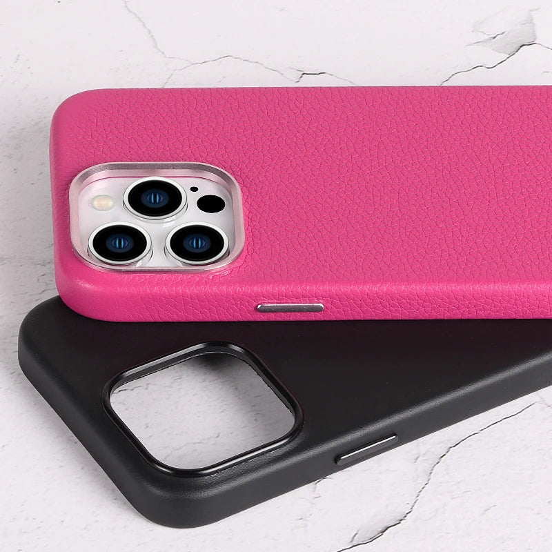 Genuine Leather Phone Case for iPhone 15 Series - image 6