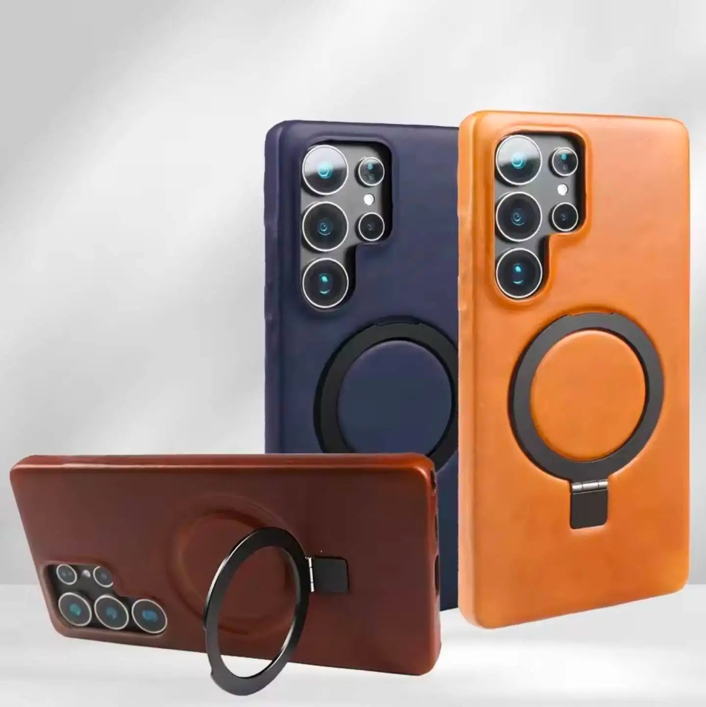 Genuine Leather Slim Wallet Phone Case for Samsung Galaxy S26 Series - image 2