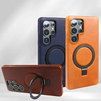 Genuine Leather Slim Wallet Phone Case for Samsung Galaxy S26 Series - image 2