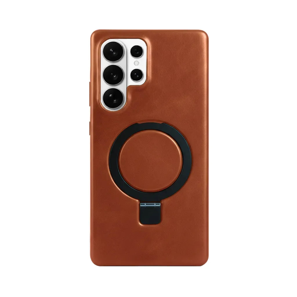 Genuine Leather Slim Wallet Phone Case for Samsung Galaxy S26 Series - image 4