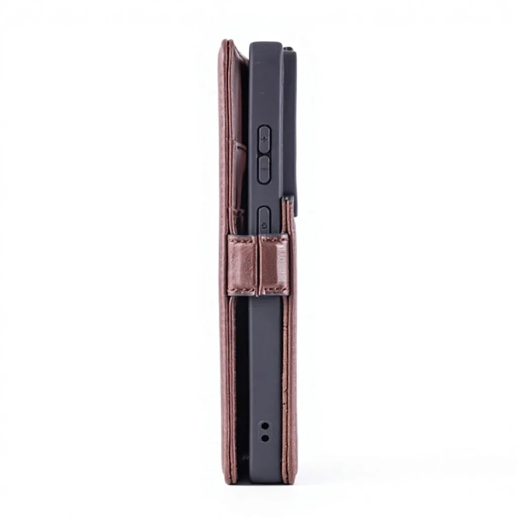 Genuine Leather Folio Wallet Phone Case for Samsung Galaxy S26 Series image 6