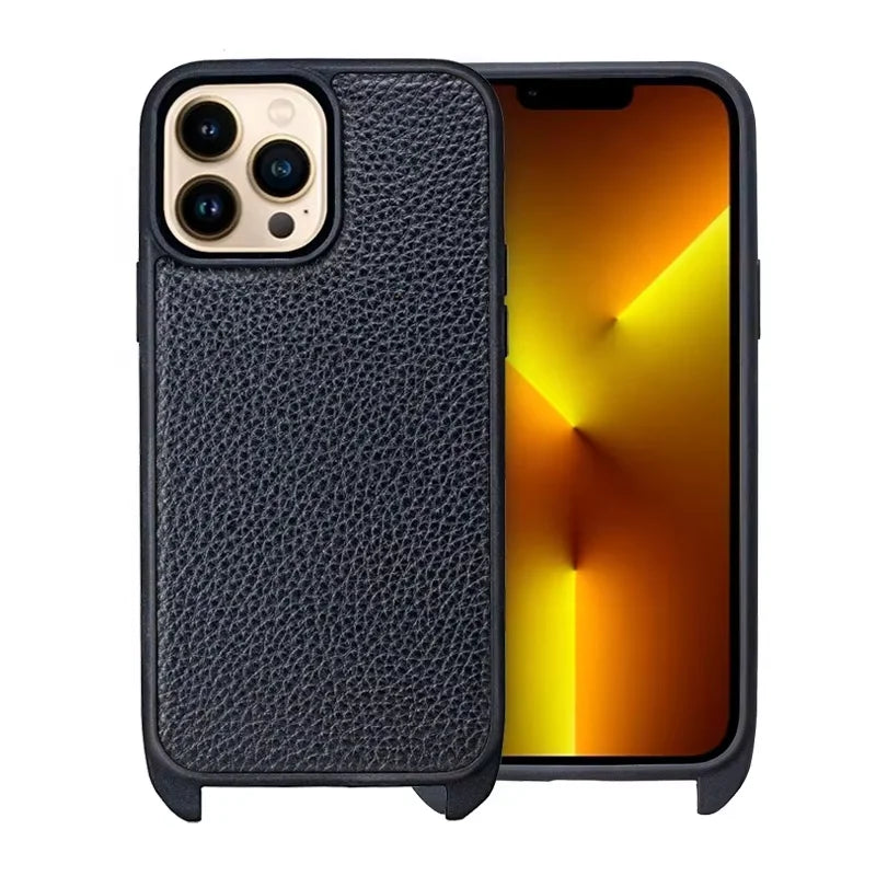 Genuine Leather Crossbody Wallet Phone Case for iPhone 13 Series image 4