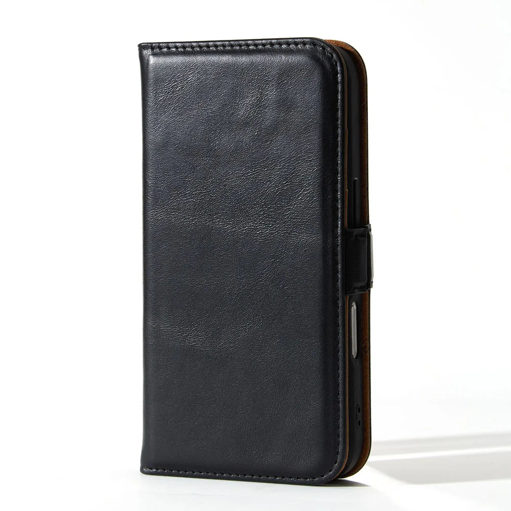 Genuine Leather Folio Wallet Phone Case for iPhone 17 Series image 2