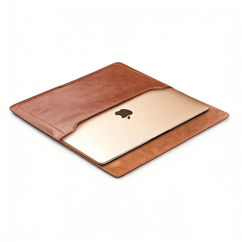 Top-Grain Leather Zipper Stand Laptop / Tablet Sleeve for MacBook 13 Inch - image 5