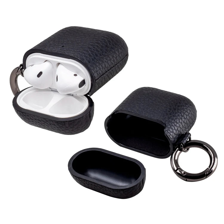 Genuine Leather Rechargeable AirPods / Earphone Case - image 2