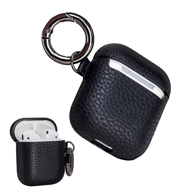 Genuine Leather Rechargeable AirPods / Earphone Case - image 1