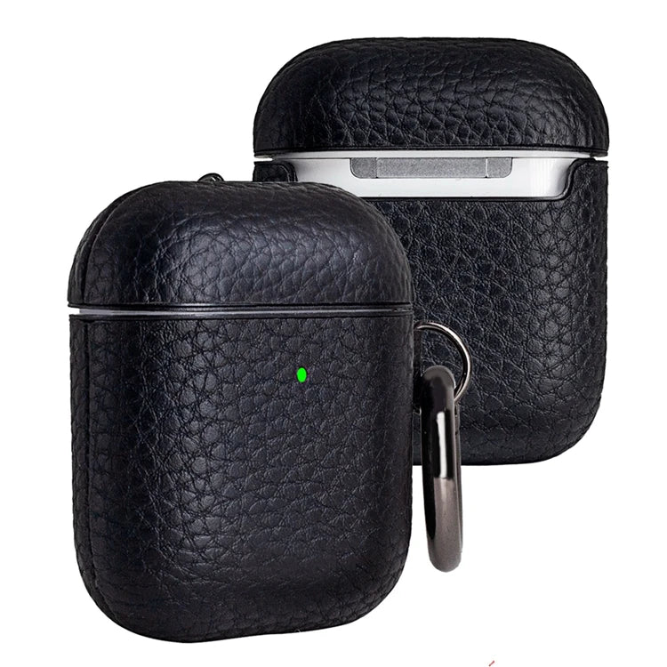 Genuine Leather Rechargeable AirPods / Earphone Case - image 3