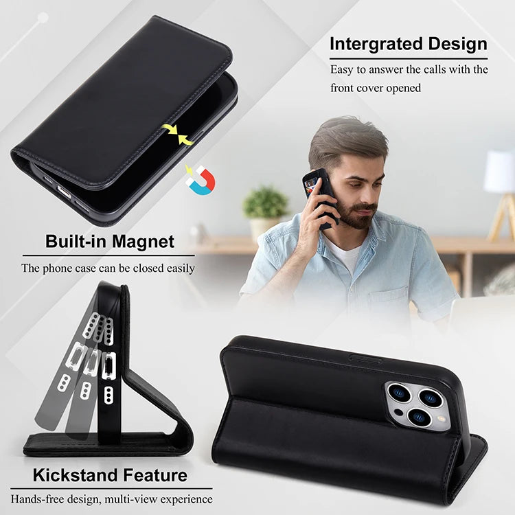 Natural Leather Phone Case for iPhone 15 Series image 6