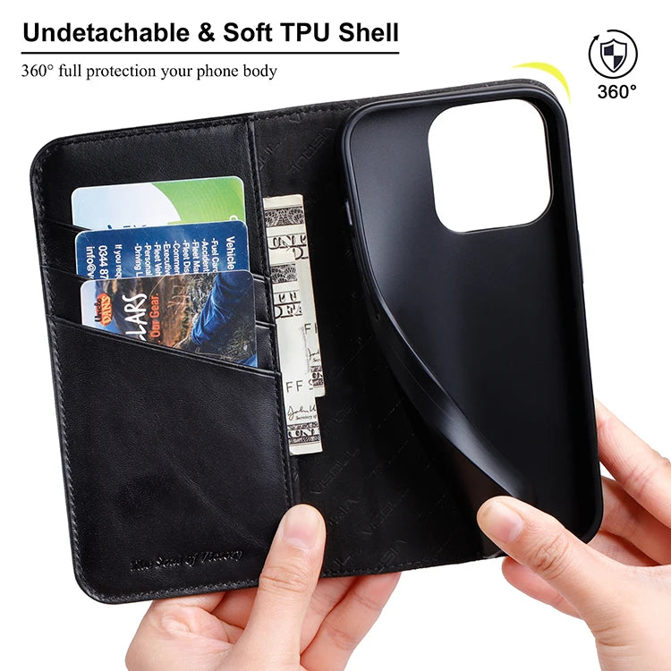 Natural Leather Phone Case for iPhone 15 Series image 5