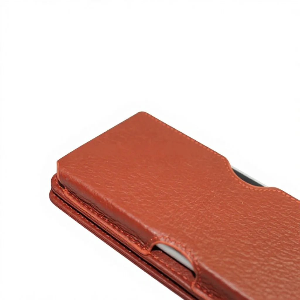 Genuine Leather Wallet Phone Case for Customizable Device Models image 6