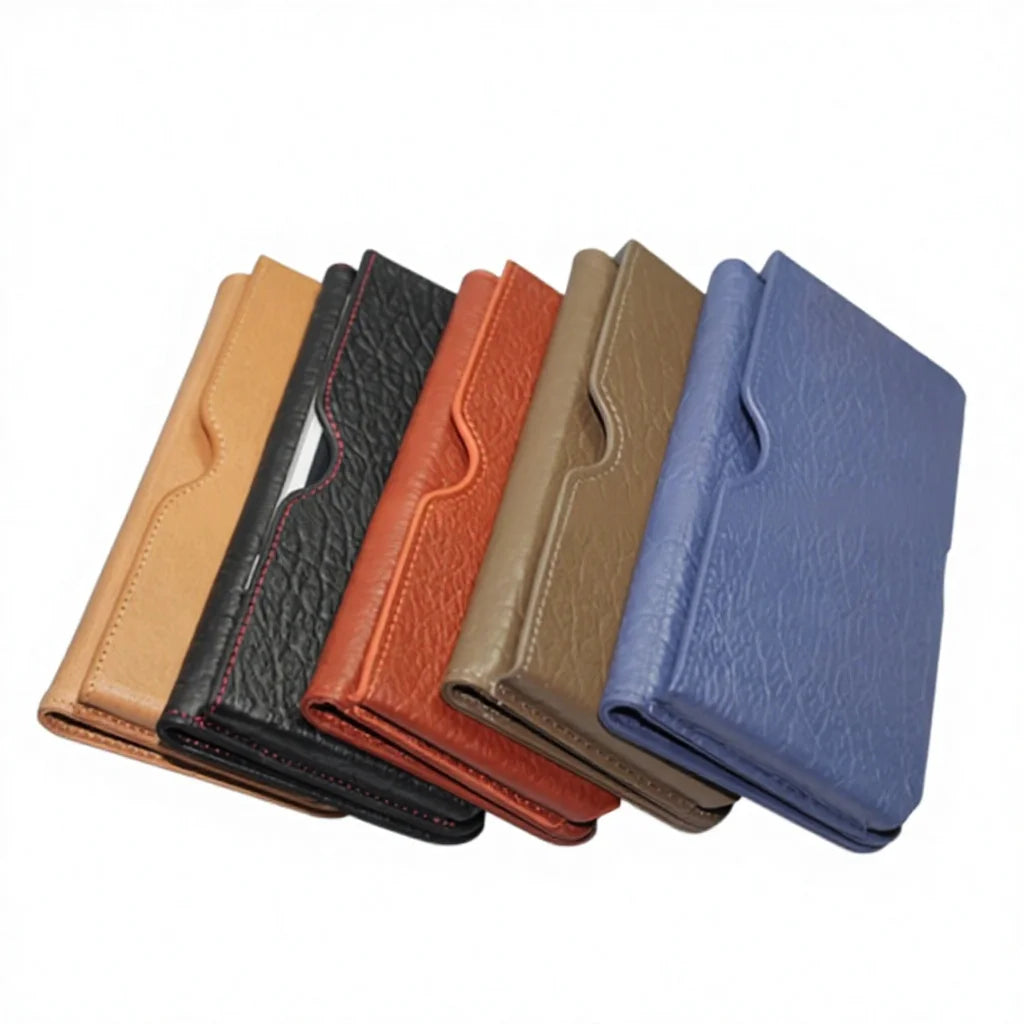 Genuine Leather Wallet Phone Case for Customizable Device Models image 2