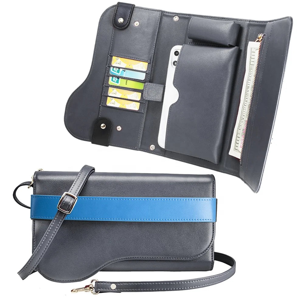 Genuine Leather Wallet Phone Case for iPhone 12 Series image 1