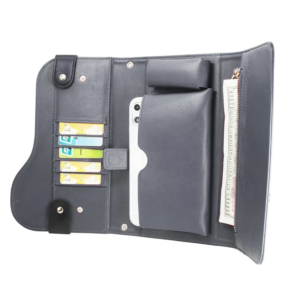 Genuine Leather Wallet Phone Case for iPhone 12 Series image 5